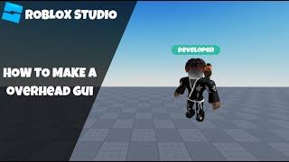 How to make an Overhead Rank in Roblox! (Roblox Scripting Tutorial 2023!)