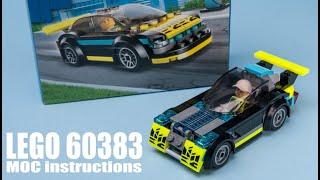 LEGO City 60383 custom rebuild moc CAR building instructions