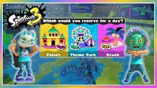 Splatoon 3 Splatfest | Palace vs Theme Park vs Beach