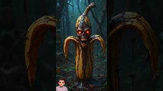 Banana ghost #aiart #horror#scary #scarystories #animation #horror #creepy