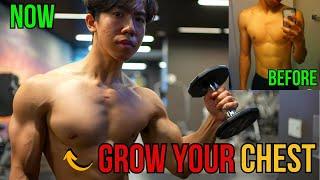 The ONLY 3 Chest Exercises You NEED to Build a FULLER CHEST (DUMBBELL ONLY)