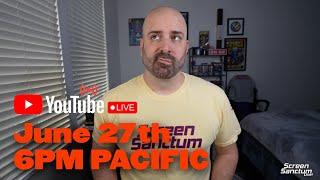 Screen Sanctum Live: This week's shows, live stream format