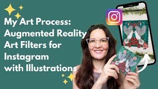 Watch How I Created An Augmented Reality Instagram Filter With My Illustration Prints!