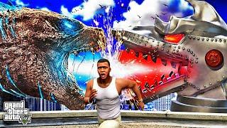 Godzilla Vs Mechagodzilla Fight In Gta 5  | Godzilla Attacked Los Santos | Gta 5 Tamil | CMD Gaming