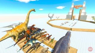 The Hunger Games: Dinosaurs vs 100 Wild Boars | Animal Revolt Battle Simulator