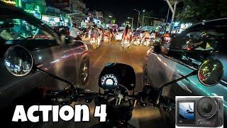 Dji action 4 night mode check #dji #motovlog #djiaction4