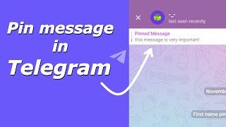 How to pin message in Telegram | How to pin a message in Telegram group