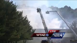 Municipal garage fire in Unity Township