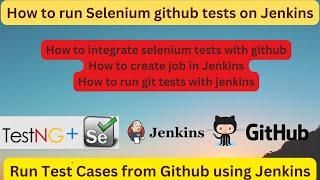 Selenium GIT Integration with Jenkins| Getting Source code from GitHub Run Selenium Tests in Jenkins