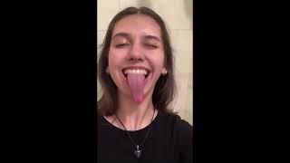 Girl Tongue Out Challenge 160