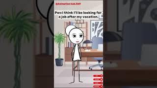 I think I'll be looking for a job after my vacation| Meme Animation #shorts AC ‪@faithbryant6770