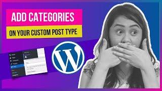 Taxonomy WordPress Tutorial: How Add Category To Custom Post Type |  Register_Post_Type Method