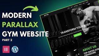 How to create a modern fitness website in wordpress  2024 | create gym website with elementor