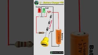 DIY Lithium Battery Charger (3.7V) #shorts #battery.