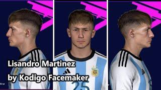 PES 2017 - LISANDRO MARTINEZ FACE WORLD CUP QATAR 2022