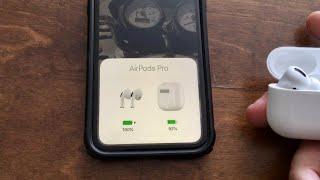 How to check battery level on Airpods Pro