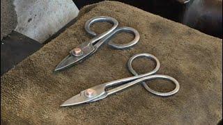 Forge Simple Scissors from Old Bearings - GS Tongs