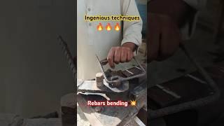 Ingenious Thecnique | Steel Bars Cutting & Bending | Rebars Bending #shortsfeed #foryou #trending