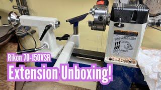 Get A First Look At The Rikon 70-150vsr Lathe Extension In This Unboxing Video