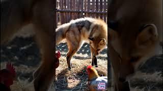 Farmyard Fable: The Curious Fox and Chicken #ferret