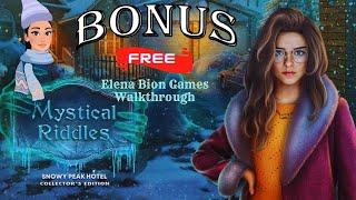 Mystical Riddles 1 Snowy Peak Hotel CE Full Bonus Game Walkthrough @ElenaBionGames