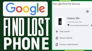 How To Trace Your Lost Phone Using Google Account 2024 | Google Find My Device Tutorial