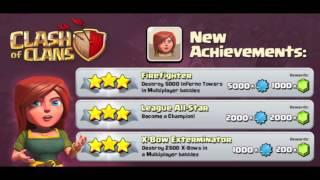 Clash of Clans Update #2 New Achievements 8/24/13