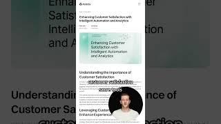 Enhancing Customer Satisfaction with Intelligent Automation and Analytics