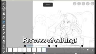 Process of editing!! // drawing ibispaint x