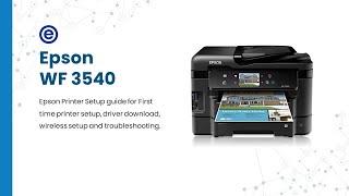 Epson WF 3540 Driver Download | Epson WF 3540 Software for WiFi Setup