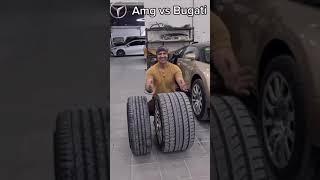 What a difference in this tow tyres 44 #shorts #attitude #bugatti #amg @bugatti #trending #viral