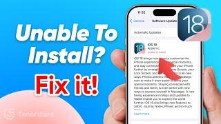 Unable to Install iOS 18 Update? Fixed! - Unable to Check/Verify for Update iOS 18