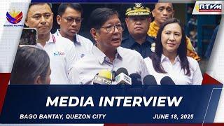 Media Interview at San Francisco High School, Quezon City 06/18/2025