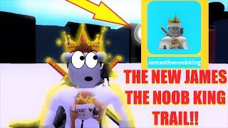 THE NEW JAMES THE NOOB KING TRAIL in SPEED CITY! (Roblox)