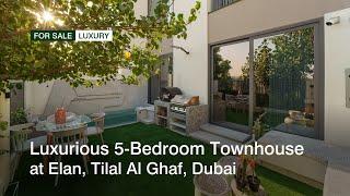 Luxurious 5-Bedroom Townhouse | Upgraded & Extended in Elan, Tilal Al Ghaf, Dubai | haus & haus