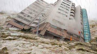 The UK is flooding! Storm Darragh causes massive flooding in Wales.