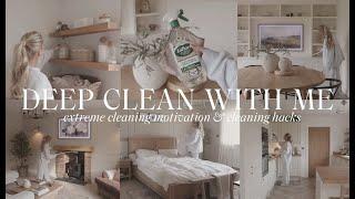 DEEP CLEAN WITH ME | *2025* extreme cleaning motivation, entire house clean + best hacks & products