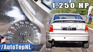 1250HP OPEL Kadett GSi *ICE COOLED* 0-316KMH ACCELERATION by AutoTopNL