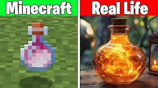 Realistic Minecraft | Real Life vs Minecraft | Realistic Slime, Water, Lava #300