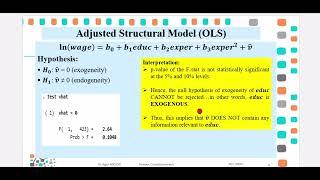 Wu-Hausman IV Exogeneity Test