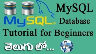 MySQL Database Complete Tutorial in Telugu for Beginners