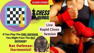 Rat Defense: Harmonist | You Might Face This if You Play Pirc Defense | Long Play Game With Analysis