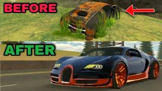 funnyrebuilding abandoned bugatti veyron car parking multiplayer roleplay new update 2022