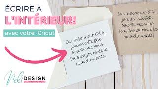 Utilisez votre Cricut pour écrire des voeux à l'intérieur d'une carte