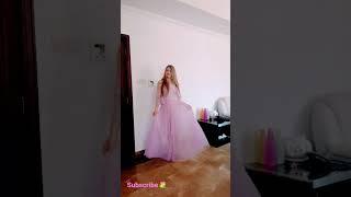 Teen model Cinderella fancy look️Beauty/long hair #shorts #teenager