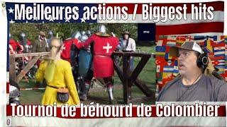 Meilleures actions / Biggest hits. Tournoi de béhourd de Colombier - REACTION