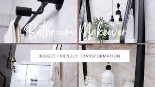 VLOG// MASTER BATHROOM MAKE OVER | Budget Friendly Transformation with Spicing Homes