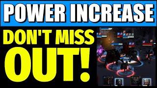 MASSIVE account power increase. Do this now. | Gods Raid