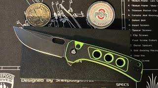 Knife Review of the Neon Green QSP Unicorn! This color combination is perfection!