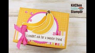 Stampin' Up! Cute Fruit Bakery Box Tutorial Video with Kitchen Table Stamper